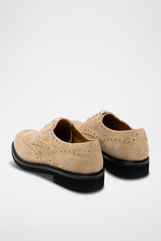 Derbys en nubuck - Beige