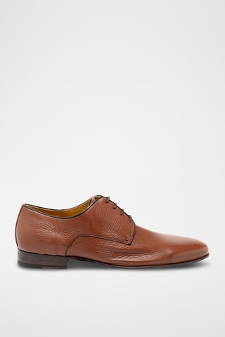 Derbys en cuir de cerf et cuir - Marron