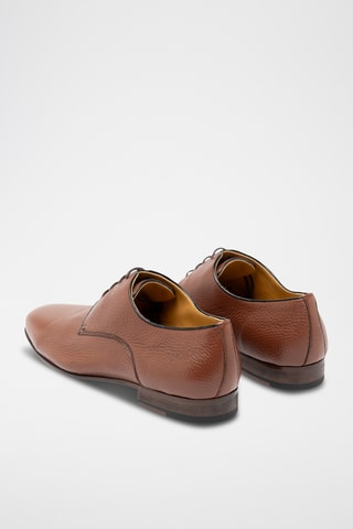 Derbys en cuir de cerf et cuir - Marron