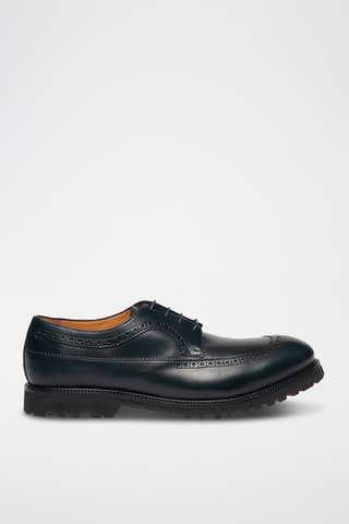 Derbys en cuir - Bleu marine