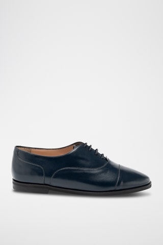 Derbys en cuir - Bleu marine
