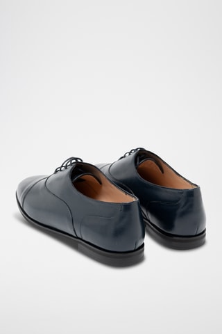 Derbys en cuir - Bleu marine