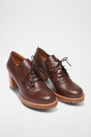 Derbys en cuir - Marron