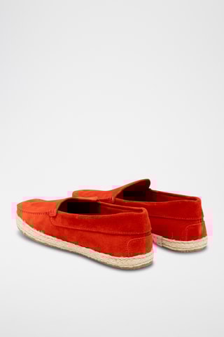 Espadrilles en cuir - Rouge