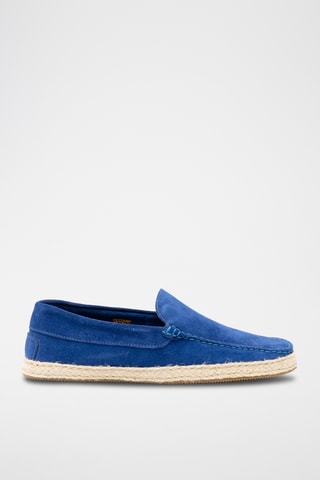 Espadrilles en cuir - Bleu