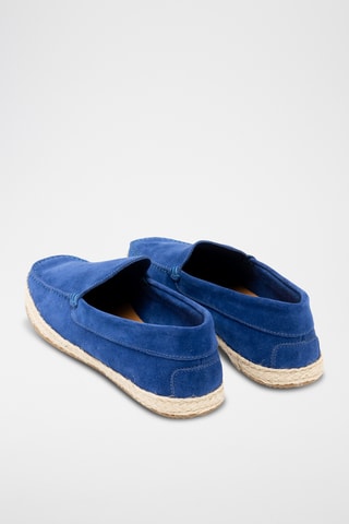 Espadrilles en cuir - Bleu