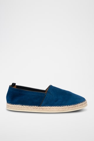 Espadrilles en nubuck - Bleu