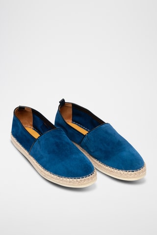 Espadrilles en nubuck - Bleu