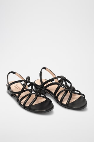 Sandales en cuir - Noir