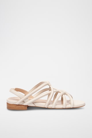 Sandales en cuir - Beige