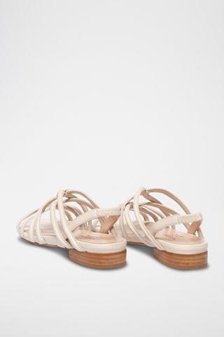 Sandales en cuir - Beige