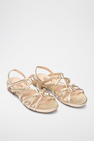 Sandales en cuir - Doré