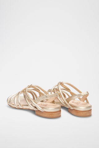 Sandales en cuir - Doré