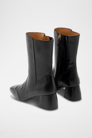 Bottines en cuir - Noir