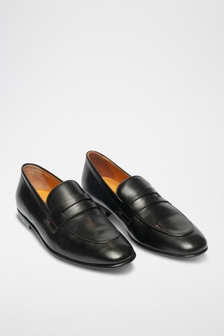 Mocassins en cuir - Noir