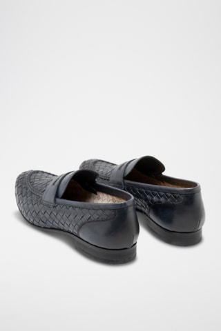 Mocassins en cuir - Bleu