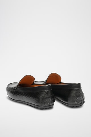Mocassins en cuir - Noir