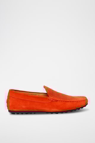 Mocassins en nubuck - Orange