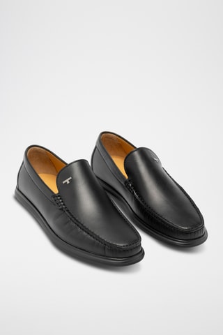 Mocassins en cuir - Noir