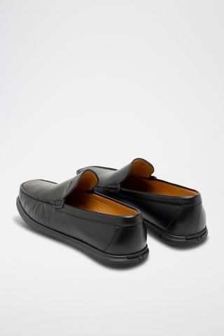 Mocassins en cuir - Noir