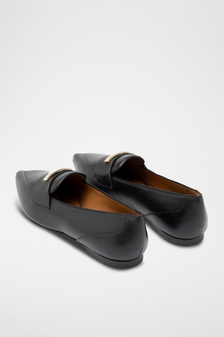 Mocassins en cuir - Noir
