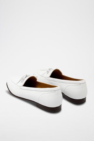 Mocassins en cuir - Blanc