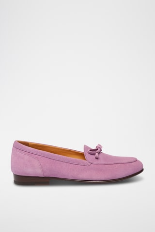 Mocassins en nubuck - Rose
