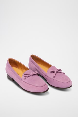 Mocassins en nubuck - Rose