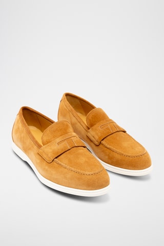 Mocassins en nubuck - Marron