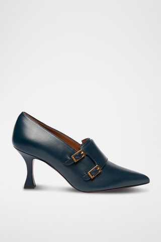 Escarpins en cuir - Bleu marine