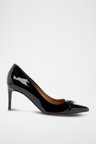Escarpins en cuir verni - Noir
