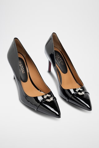 Escarpins en cuir verni - Noir