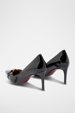 Escarpins en cuir verni - Noir