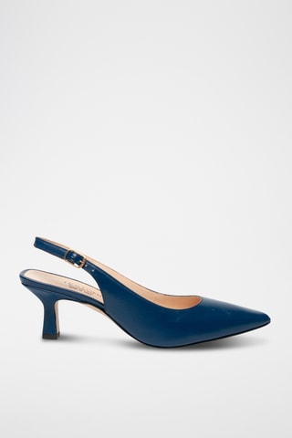 Escarpins en cuir - Bleu