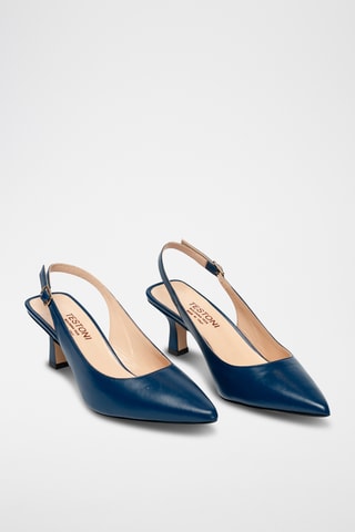 Escarpins en cuir - Bleu