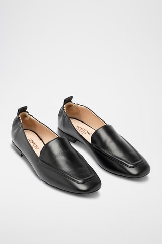 Mocassins en cuir - Noir