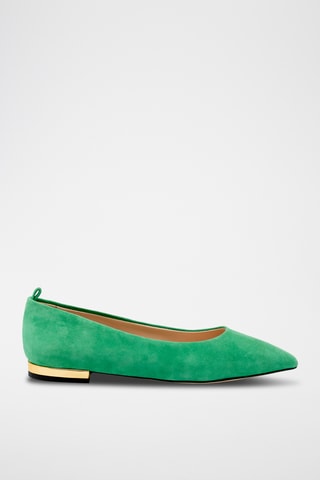 Ballerines en cuir - Vert