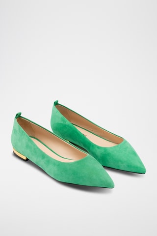 Ballerines en cuir - Vert