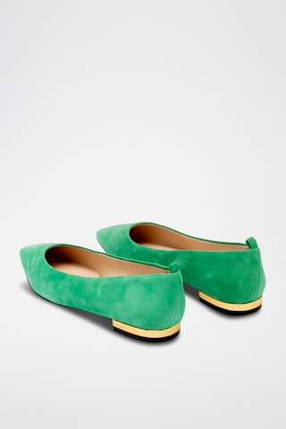 Ballerines en cuir - Vert