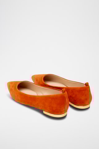 Ballerines en cuir - Orange