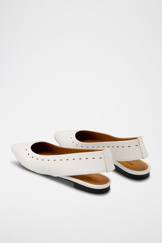 Slingback en cuir - Blanc