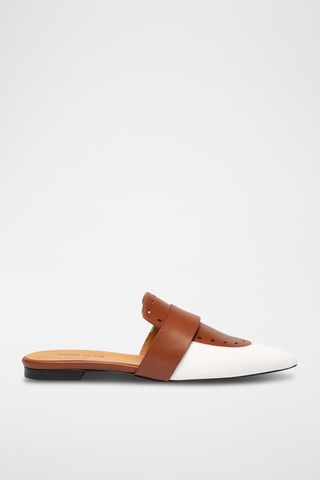 Sabots en cuir - Blanc