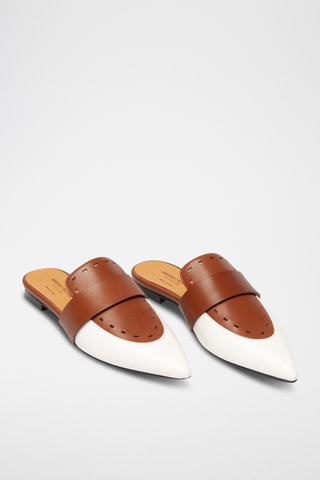Sabots en cuir - Blanc