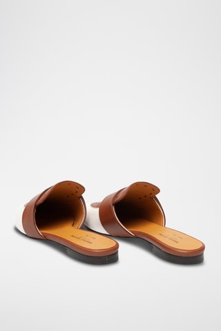 Sabots en cuir - Blanc