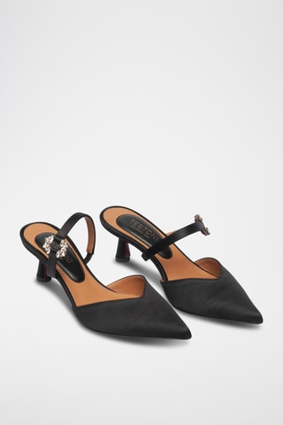 Mules à talons - Noir