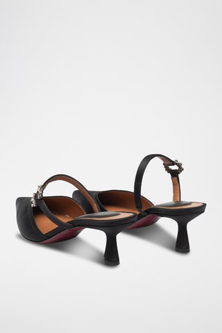 Mules à talons - Noir