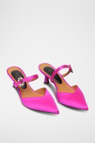 Mules à talons - Rose