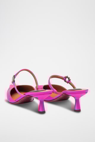 Mules à talons - Rose