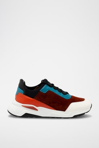 Sneakers plateformes en cuir - Blanc