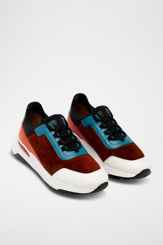 Sneakers plateformes en cuir - Blanc